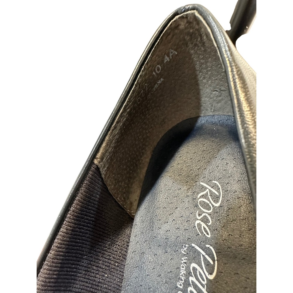 Rose Petals by Walking Cradles Navy Leather‎ Cap Toe Heels Women Size 10 Narrow - Picture 13 of 14
